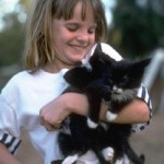 Cat Cuddling Little Girl